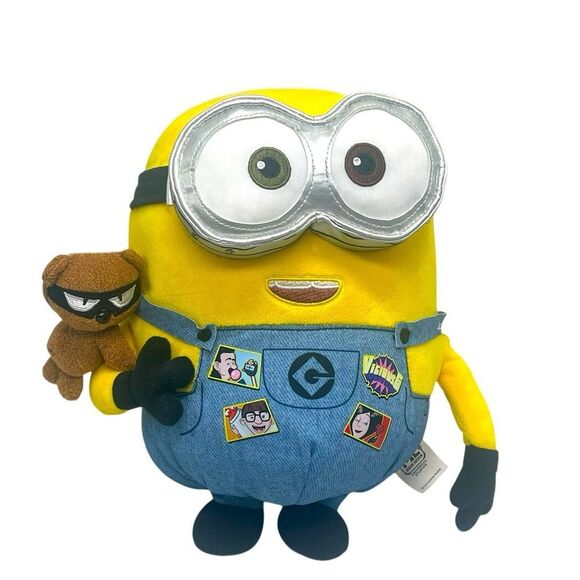 Universal Studios Park Despicable Me Minion Villain-con International Bob Plush - Picture 1 of 12